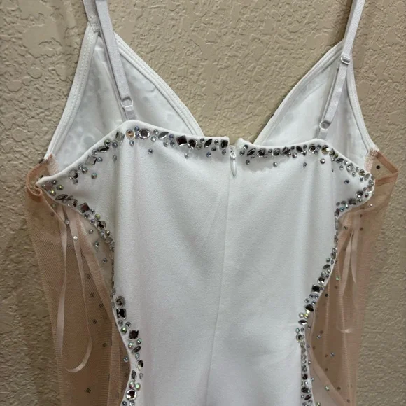 Fashion Nova Elegant White Asymmetrical Dress - Picture 10 of 12